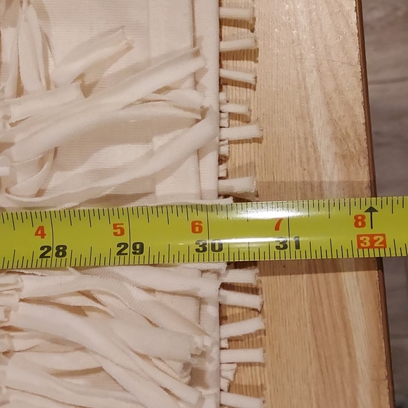 Women's Mike & Me By Moon Craft Cotton Fringe Vest W/ Neck Scarf Size OSFM - Picture 6 of 7